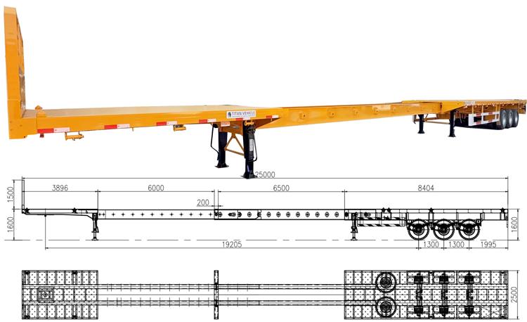 48 80 Extendable Flatbed Trailer for Sale In Guyana