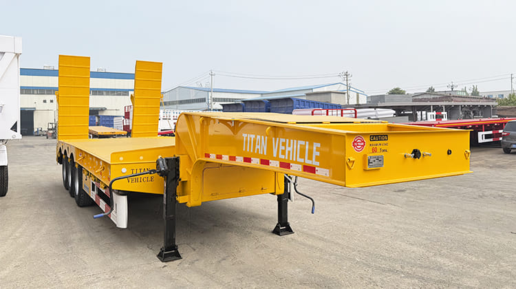 3 Axle Hydraulic Low Bed Truck Semi Trailer Price for Sale in Guyana