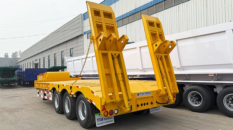 3 Axle Hydraulic Low Bed Truck Semi Trailer Price for Sale in Guyana