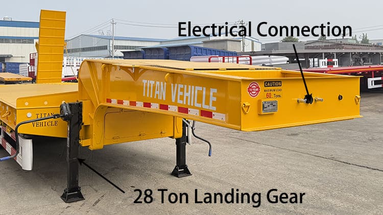 3 Axle Hydraulic Low Bed Truck Semi Trailer Price for Sale in Guyana