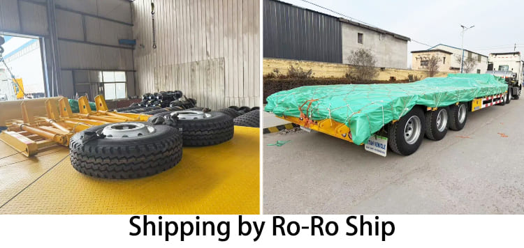 3 Axle Hydraulic Low Bed Truck Semi Trailer Price for Sale in Guyana