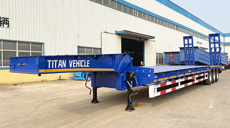 3 Axle Semi Low Loader Trailer Lowbed Truck for Sale in Guyana