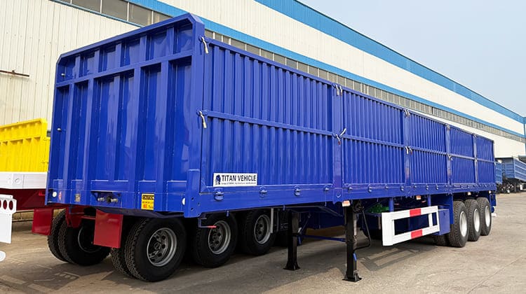 60 Ton Side Wall Trailer with Drop Sides for Sale in Guyana