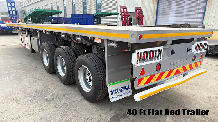 Titan 40 Feet Semi Flatbed Trailer for Sale Cost in Georgetown Guyana