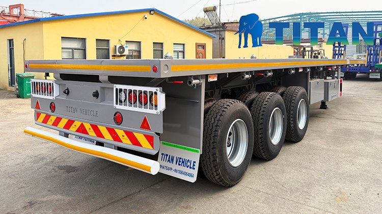 Titan 40 Feet Semi Flatbed Trailer for Sale Cost in Georgetown Guyana