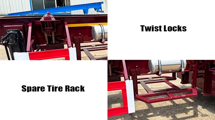 Tri Axle 40 Foot Container Chassis Trailer for Sale in Guyana