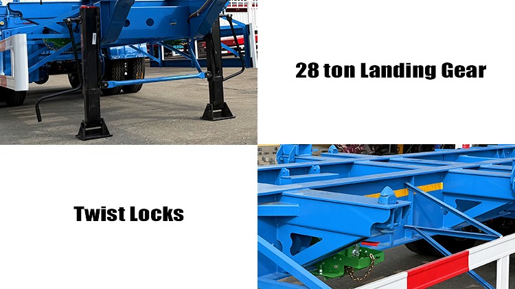 40 Ft Skeleton Trailer for Sale | Gooseneck Container Trailer in Guyana