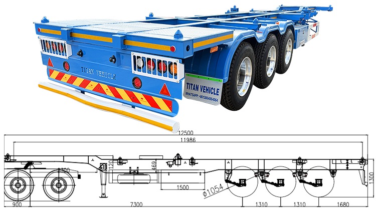40 Ft Skeleton Trailer for Sale | Gooseneck Container Trailer in Guyana
