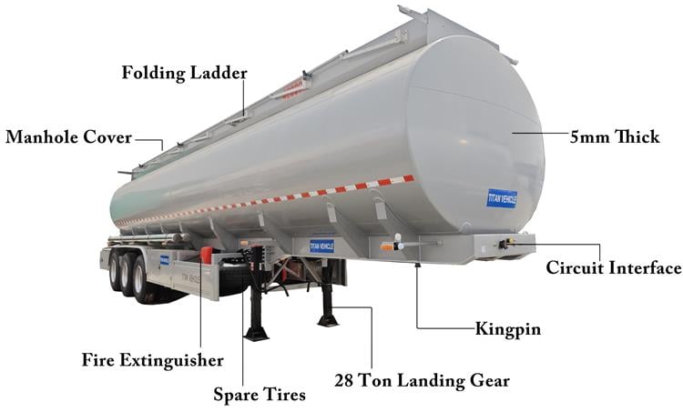 40000 Liters Oil Tanker Trailer for Sale In Congo
