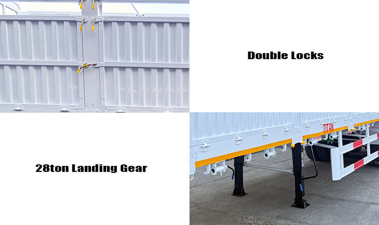 3 Axle Fence Cargo Semi Trailer for Sale Near Me in Lagos Nigeria