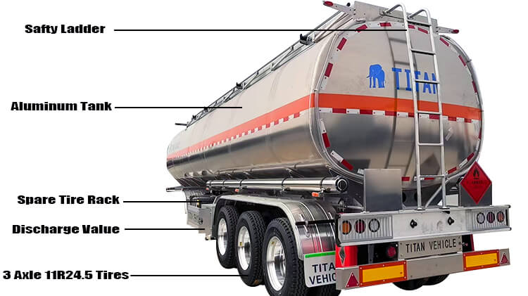 3 Axle Aluminum Tanker Trailers for Sale Price in Nigeria