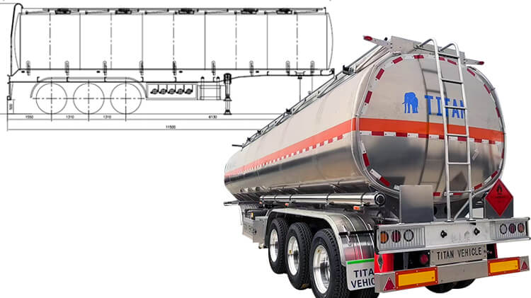 3 Axle Aluminum Tanker Trailers for Sale Price in Nigeria