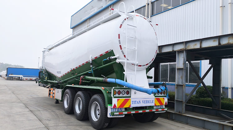 40 CBM Cement Bulker Trailer Truck Price | Cement Silo Trailer Powder Tanker for Sale in Nigeria