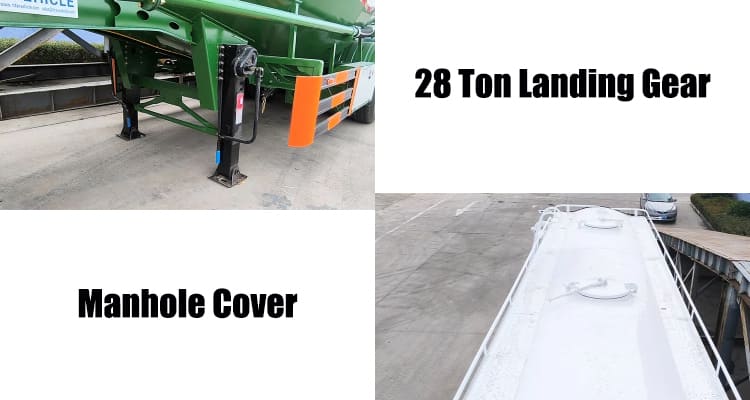 40 CBM Cement Bulker Trailer Truck Price | Cement Silo Trailer Powder Tanker for Sale in Nigeria