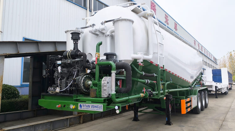 40 CBM Cement Bulker Trailer Truck Price | Cement Silo Trailer Powder Tanker for Sale in Nigeria