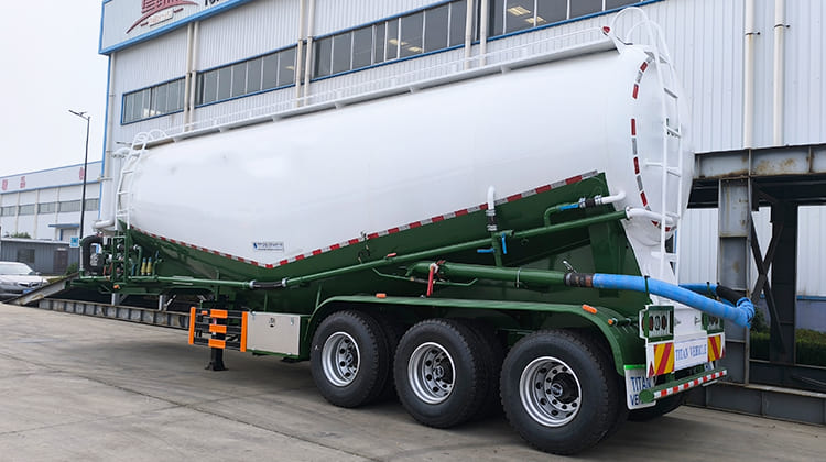 40 CBM Cement Bulker Trailer Truck Price | Cement Silo Trailer Powder Tanker for Sale in Nigeria