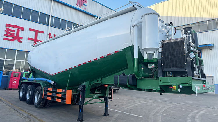 40 CBM Cement Bulker Trailer Truck Price | Cement Silo Trailer Powder Tanker for Sale in Nigeria