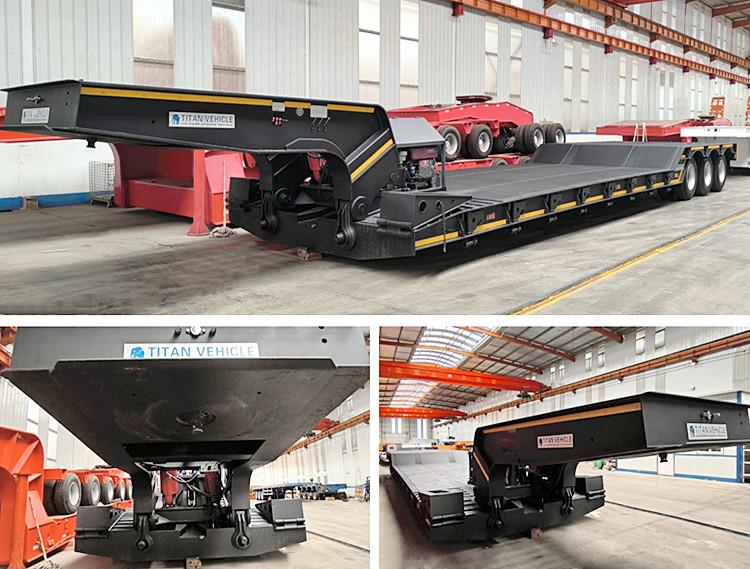 3 Axle 80 Ton Removable Gooseneck Lowboy Trailer for Sale in Nigeria