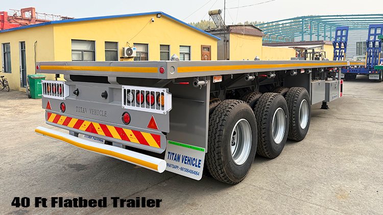 40 Ft 3 Axle Flatbed Semi Trailer for Sale in Nigeria