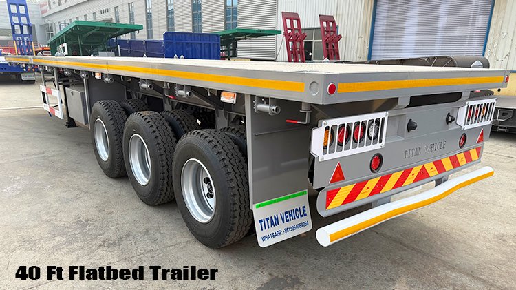 40 Ft 3 Axle Flatbed Semi Trailer for Sale in Nigeria