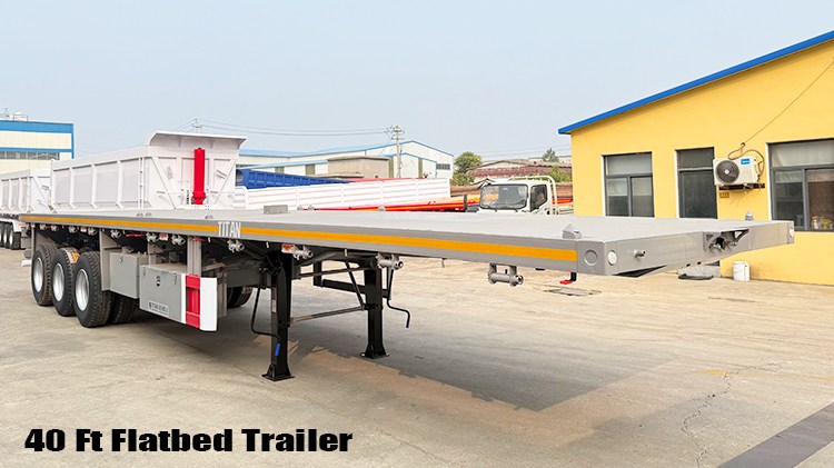 40 Ft 3 Axle Flatbed Semi Trailer for Sale in Nigeria