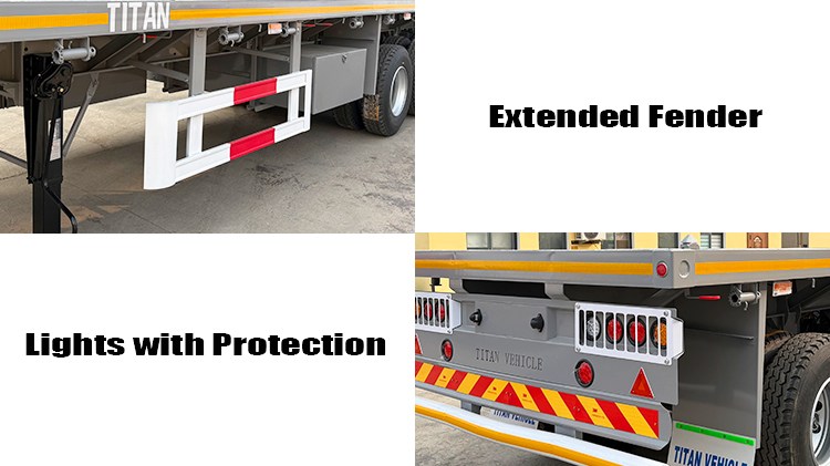 40 Ft 3 Axle Flatbed Semi Trailer for Sale in Nigeria