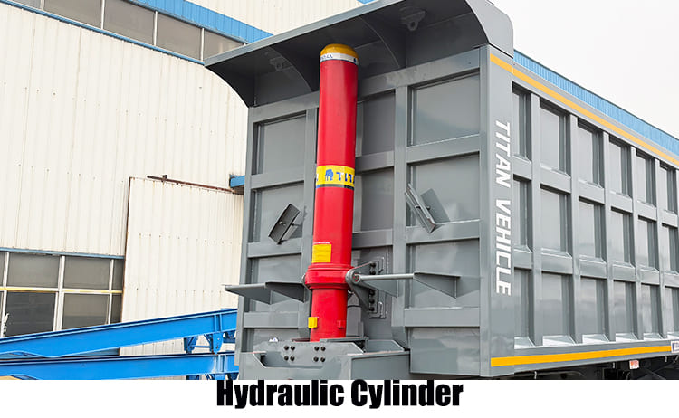4 Axle Heavy Duty Hydraulic Semi End Dump Truck Trailer Capacity Prices for Sale in Nigeria
