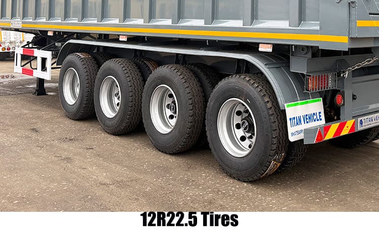 4 Axle Heavy Duty Hydraulic Semi End Dump Truck Trailer Capacity Prices for Sale in Nigeria