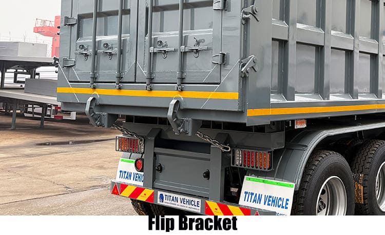 4 Axle Heavy Duty Hydraulic Semi End Dump Truck Trailer Capacity Prices for Sale in Nigeria