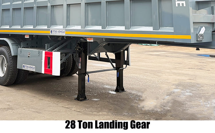 4 Axle Heavy Duty Hydraulic Semi End Dump Truck Trailer Capacity Prices for Sale in Nigeria