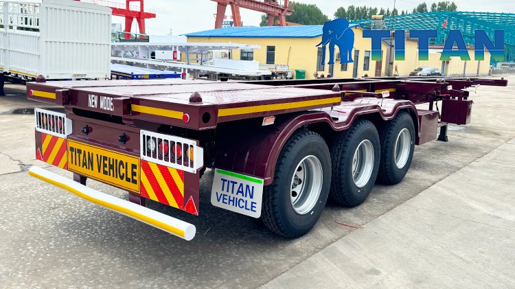 Tri Axle 40 Foot Shipping Container Chassis for Sale in Apapa Nigeria