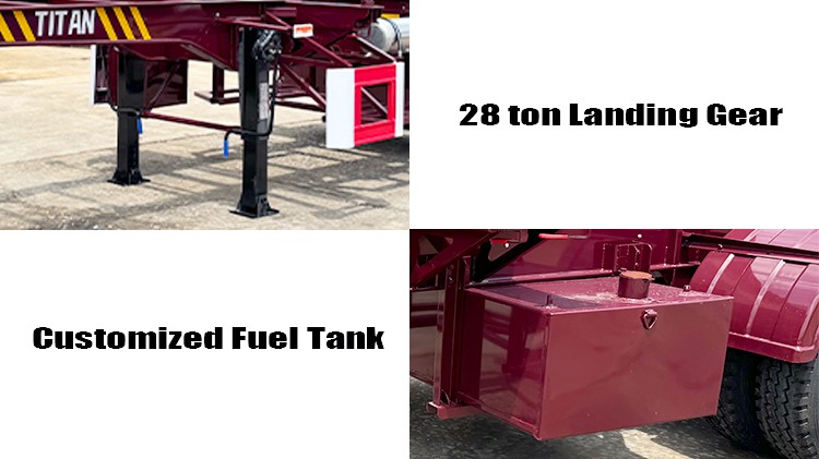 Tri Axle 40 Foot Shipping Container Chassis for Sale in Apapa Nigeria