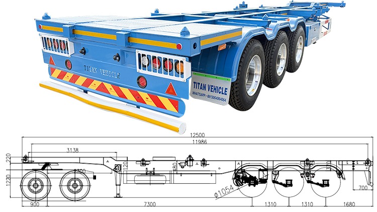 40 Ft Shipping Container Transport Trailer for Sale Price in Nigeria