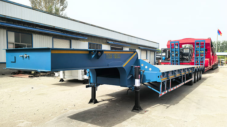 4 Axle Extendable Drop Deck Low Loader Semi Trailer for Sale in Nigeria Lagos