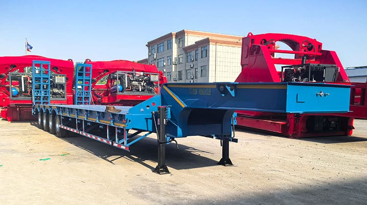 4 Axle Extendable Drop Deck Low Loader Semi Trailer for Sale in Nigeria Lagos