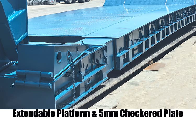 4 Axle RGN Extendable Lowboy Trailer for Sale in Nigeria Apapa