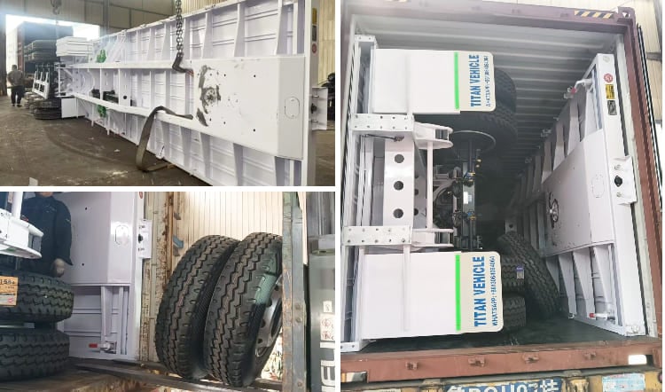 3 Axle 40 Ft Flatbed Semi Trailer | 40 Foot Flatbed Trailer Cost for Sale in Ghana