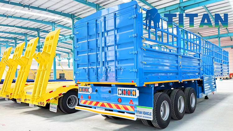 3 Axle Fence Cargo Trailer for Sale in Ghana