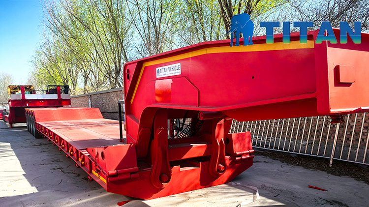4 Axle 100 Ton Lowboy Trailer for Sale in Ghana