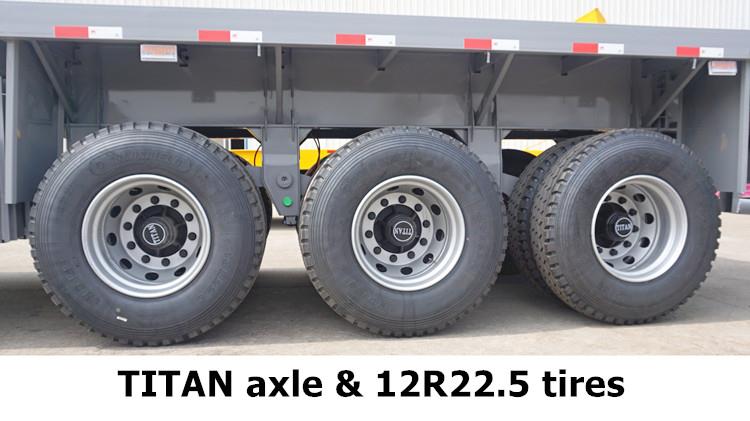 40Ft Flatbed Trailer 3 Axle for Sale Price in Congo