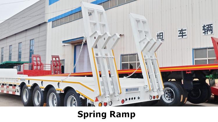 4 Axle 100 Ton Lowbed Trailer Truck for Sale Price in Congo