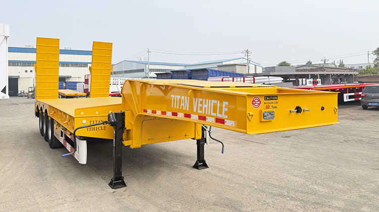 2/3/4 Axle Hydraulic Semi Lowbed Trailer for Sale in Zambia