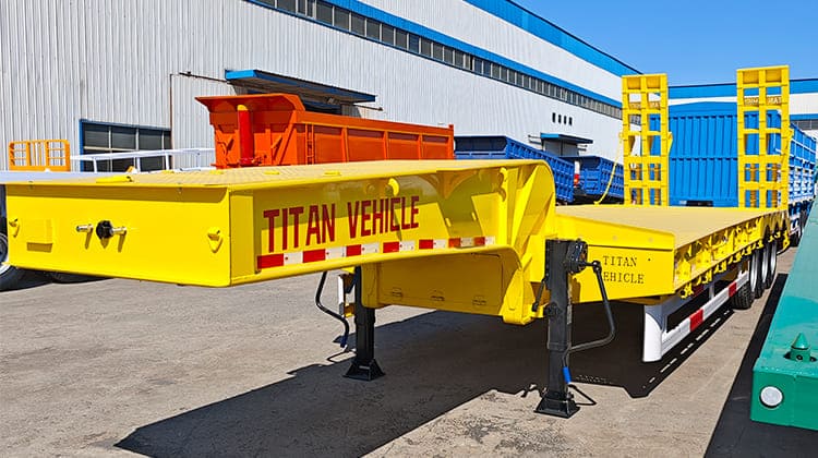 40 Feet Low Low Bed Truck Trailer Price for Sale in Zambia