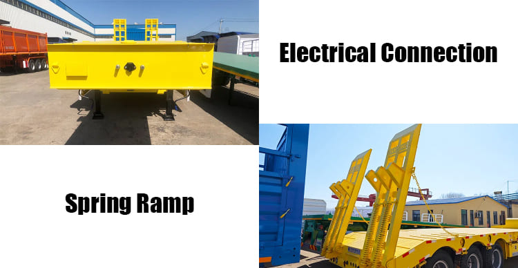 40 Feet Low Low Bed Truck Trailer Price for Sale in Zambia