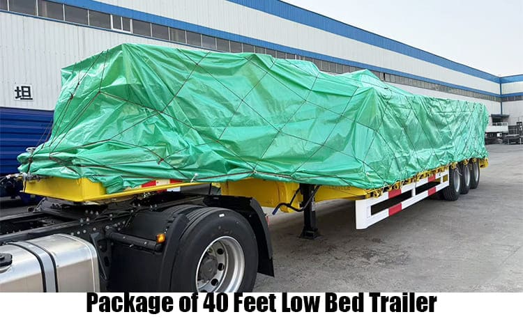 40 Feet Low Low Bed Truck Trailer Price for Sale in Zambia