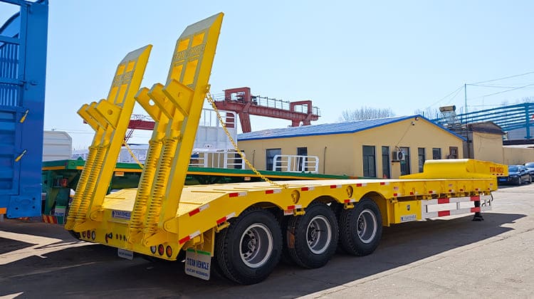 40 Feet Low Low Bed Truck Trailer Price for Sale in Zambia