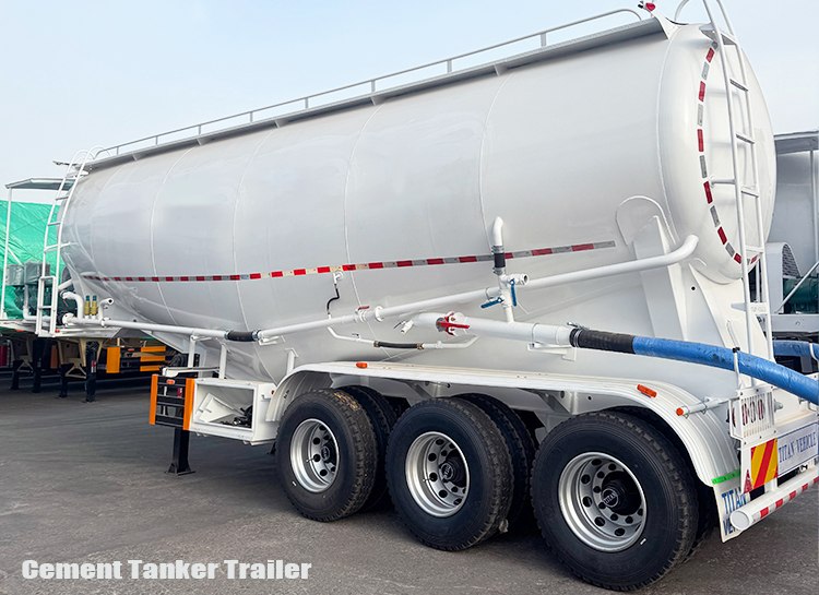3 Axle Dry Bulk Cement Tanker Trailer Truck for Sale in Zambia