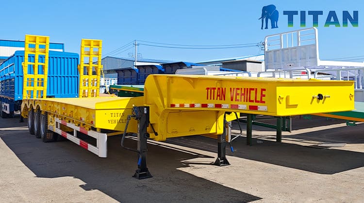 low loader semi trailer