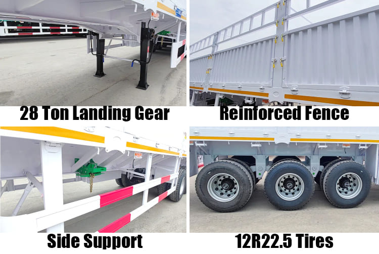 60 Ton 3 Axle Cargo Trailer for Sale in Mali