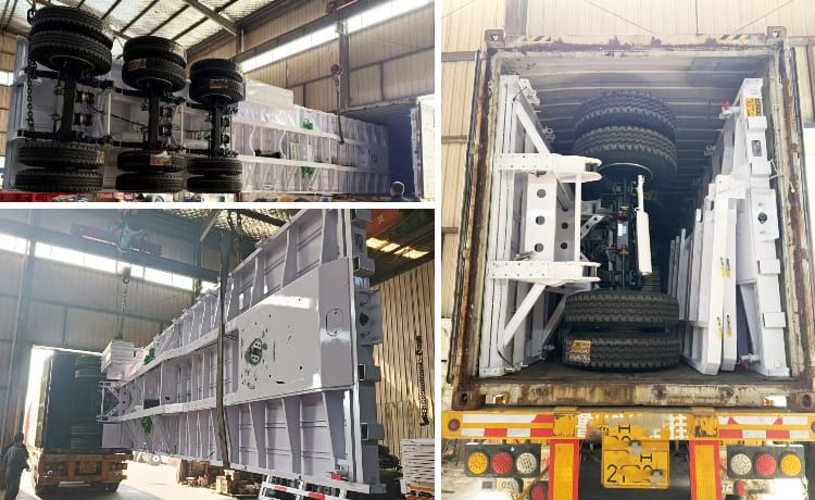 60 Ton 3 Axle Cargo Trailer for Sale in Mali